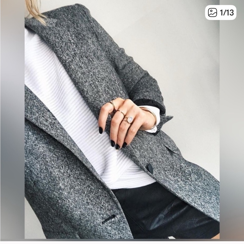 Rag & Bone Charcoal Wool Blazer